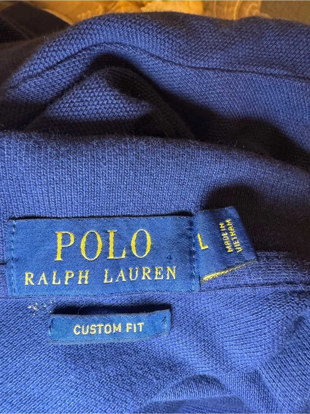 Ralph Lauren Men’s Blue Polo with Red Pony